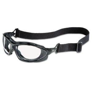 Honeywell Uvex Seismic Sealed Eyewear, Clear Uvextra AF Lens, Black Frame View Product Image