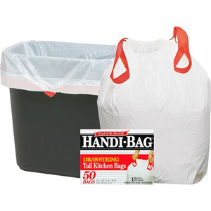 Webster Handi-Bag Drawstring Tall Kitchen Bags (WBIHAB6DK50N) View Product Image