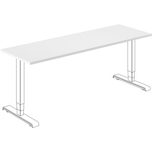 Lorell Tabletop, f/Width-adjustable Training Base, 72"x24", White (LLR62597) View Product Image