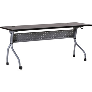 Lorell Flip Top Training Table - Rectangle Top - Four Leg Base - 4 Legs - 72" Table Top Width x 23.50" Table Top Depth - 29.50" Height x 70.88" Width x 23.63" Depth - (LLR60731) Product Image 