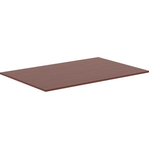 Lorell Revelance Conference Rectangular Tabletop - 1" Height x 71.6" Width x 47.3" Depth x 1" Thickness - Material: Laminate - Finish: Mahogany Product Image 
