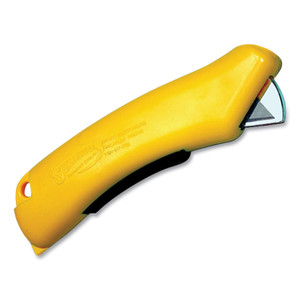 CrewSafe X-traSafe CU Safety Utility Knife, Plastic Handle, Yellow, 6/Pack Product Image 
