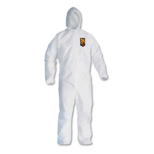 KleenGuard A20 Breathable Particle Protection Coveralls, Zip Closure, 2X-Large, White KCC49115 (KCC49115) View Product Image