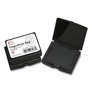 LEE Inkless Fingerprint Pad, 2.25" x 1.75", Black, 3/Pack View Product Image