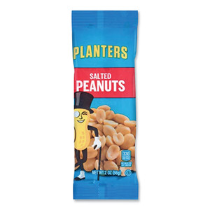 Planters Salted Peanuts, 2 oz Packet, 144/Carton View Product Image