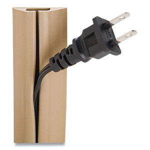 UT Wire Compact Cord Protector and Concealer, 1.6" x 5 ft, Beige (RBOUTWCPM5BG) View Product Image