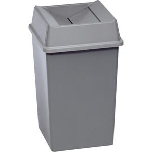 Rubbermaid Commercial Products Untouchable Swing Top Lid, f/3958/3959, 20.1"x6.2", Gray (RCP266400GY) View Product Image
