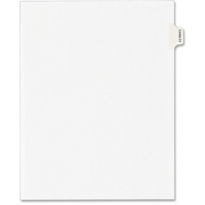 Avery Index Dividers, Exhibit 22, Side Tab, 25/PK, White (AVE82154) View Product Image
