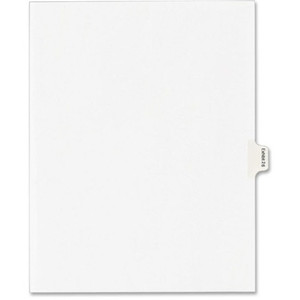 Avery Index Dividers, Exhibit 26, Side Tab, 25/PK, White (AVE82158) View Product Image