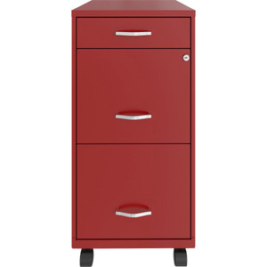 Lorell File Organizer, 3-Drawer, B/F/F, 14-1/4"x18"x26-1/2", Red (LLR00060RD) View Product Image