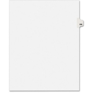 Avery Dividers, "256", Side Tab, 8-1/2"x11", 25/PK, White (AVE82472) View Product Image
