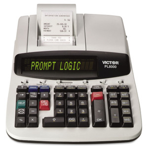 Victor PL8000 One-Color Prompt Logic Printing Calculator, Black Print, 8 Lines/Sec (VCTPL8000) View Product Image