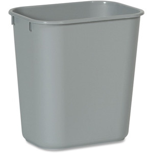 Rubbermaid Commercial 13 Qt Standard Deskside Wastebaskets (RCP2955GYCT) View Product Image