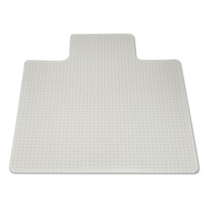 AbilityOne 7220013053062, SKILCRAFT Heavy-Duty Chair Mat, Plush-to-High Pile Carpet, 45 x 53, Clear View Product Image