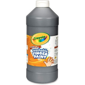 Crayola Finger Paint, Washable, 32oz, Black (CYO551332051) View Product Image