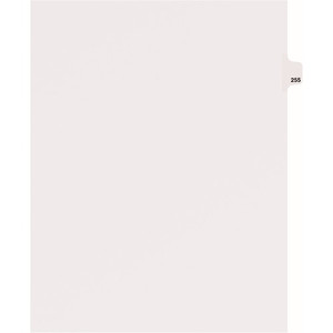 Avery Side Tab Individual Legal Dividers - 25 x Divider(s) - Side Tab(s) - 255 - 1 Tab(s)/Set - 8.5" Divider Width x 11" Divider Length Product Image 