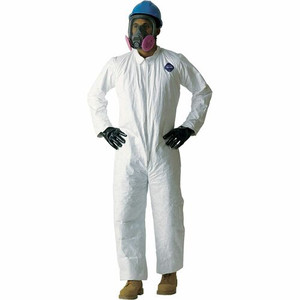 DuPont TY120 Tyvek Coveralls - XX-Large - Polyolefin - White - Anti-static, Stress Resistant Product Image 