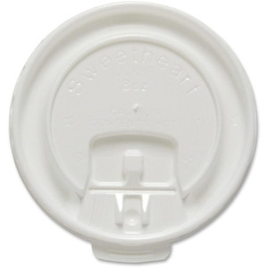 Solo Cup Company Hot Cup Lids, f/8oz., 100/PK, White (SCCDLX8R00007) View Product Image