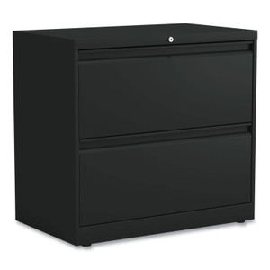 Alera Lateral File, 2 Legal/Letter-Size File Drawers, Black, 30" x 18.63" x 28" View Product Image