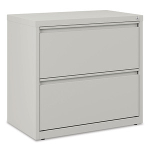 Lateral File, 2 Legal/Letter-Size File Drawers, Light Gray, 30" x 18.63" x 28" (ALEHLF3029LG) View Product Image