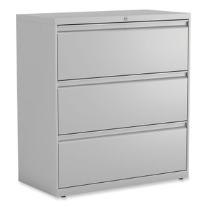 Alera Lateral File, 3 Legal/Letter/A4/A5-Size File Drawers, Light Gray, 36" x 18.63" x 40.25" View Product Image