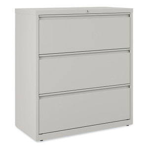 Lateral File, 3 Legal/Letter/A4/A5-Size File Drawers, Light Gray, 36" x 18.63" x 40.25" (ALEHLF3641LG) View Product Image