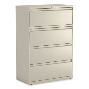 Alera Lateral File, 4 Legal/Letter-Size File Drawers, Putty, 36" x 18.63" x 52.5" View Product Image
