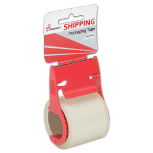 AbilityOne 7510016758745, SKILCRAFT Shipping Packaging Tape with Dispenser, 1.5" Core, 1.88" x 22 yds, Clear View Product Image