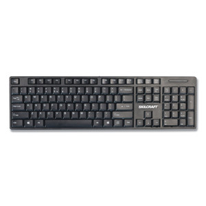 AbilityOne 7025016774742, SKILCRAFT USB Wired Keyboard, 101 Keys, Black (NSN6774742) Product Image 