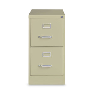 Vertical Letter File Cabinet, 2 Letter-Size File Drawers, Putty, 15 x 26.5 x 28.37 (HID14026) View Product Image