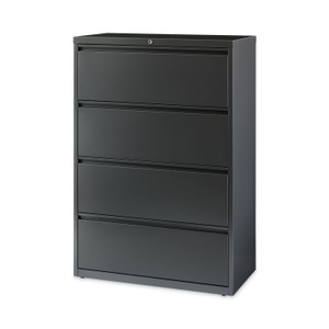 Lateral File Cabinet, 4 Letter/Legal/A4-Size File Drawers, Charcoal, 36 x 18.62 x 52.5 (HID16067) Product Image 