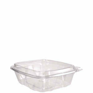 Dart ClearPac SafeSeal Tamper-Resistant/Evident Containers, Domed Lid, 24 oz, Clear, Plastic, 100/Bag, 2 Bags/Carton View Product Image