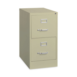 Vertical Letter File Cabinet, 2 Letter-Size File Drawers, Putty, 15 x 22 x 28.37 (HID17889) View Product Image