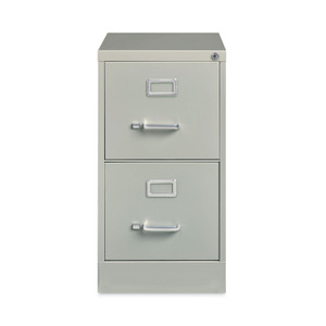 Vertical Letter File Cabinet, 2 Letter-Size File Drawers, Light Gray, 15 x 22 x 28.37 (HID22732) Product Image 
