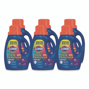 Clorox 2 For Colors Stain Remover and Laundry Additive, Bleach Free, Original, 33 oz Bottle, 6/Carton View Product Image