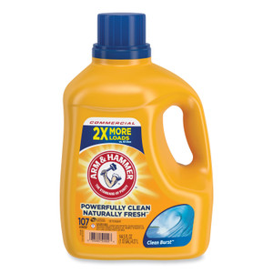 Arm & Hammer Dual HE Clean-Burst Liquid Laundry Detergent, 144.5 oz Bottle, 4/Carton (CDC3320050022) View Product Image