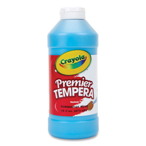 Crayola Premier Tempera Paint, Turquoise, 16 oz Bottle (CYO541216048) View Product Image