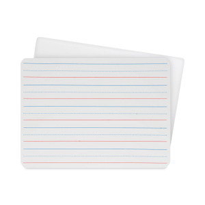 Flipside Two-Sided Red/Blue Ruled Dry Erase Board, 12" x 9", White Surface, 24/Pack View Product Image