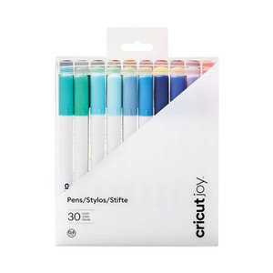 Cricut Joy Porous Point Pens, Stick, Fine 0.4 mm, Assorted Ink Colors, White Barrel, 30/Set View Product Image