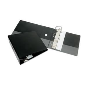 AbilityOne 7510013925283, SKILCRAFT Slant-D Ring Binder, 3 Rings, 5" Capacity, 11 x 8.5, Black View Product Image