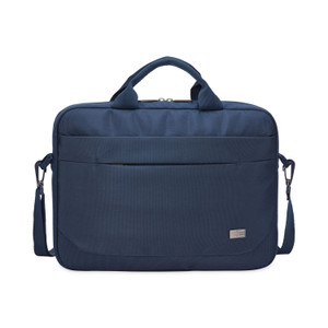 Case Logic Advantage Laptop Attache, Fits Devices Up to 14", Polyester, 14.6 x 2.8 x 13, Dark Blue (CLG3203987) View Product Image