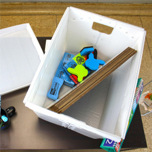 Flipside Translucent Plastic Storage Postal Tote (FLP40101) View Product Image