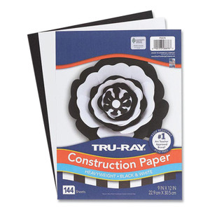 Pacon Tru-Ray Construction Paper, 76 lb Text Weight, 9 x 12, Assorted Colors, 144/Pack View Product Image