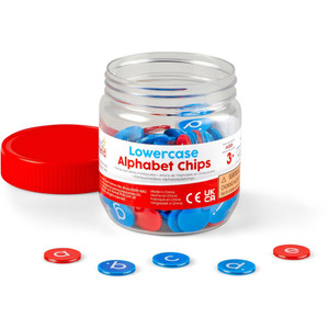 Learning Resources Hand2Mind Lowercase Alphabet Chips (LRNH2M94473) View Product Image