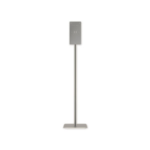 HON Hand Sanitizer Station Stand, 12 x 16 x 54, Silver (HONSTANDP8T) View Product Image