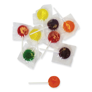 Office Snax Lick Stix Suckers, Randomly Assorted Flavors, 5 lb Bag View Product Image
