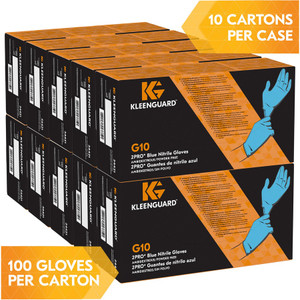 G10 2Pro Nitrile Gloves, Blue, Small, 100 Box, 10 Boxes/Carton (KCC54421) View Product Image
