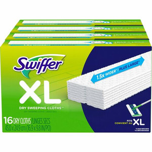 Swiffer Sweeper XL Dry Sweeping Cloths - X-Large - White - 16/Box - (PGC96826CT) Product Image 
