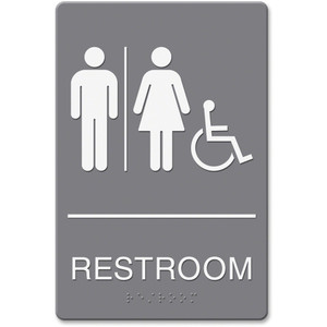 Headline Signs ADA Wheelchair/RESTROOM Image Sign (HDS4811) View Product Image