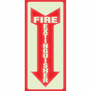 Headline Signs Glow In Dark Fire Extinguisher Sign (HDS4793) View Product Image